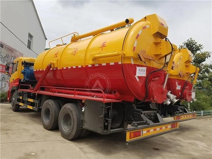 sewage cleaning truck