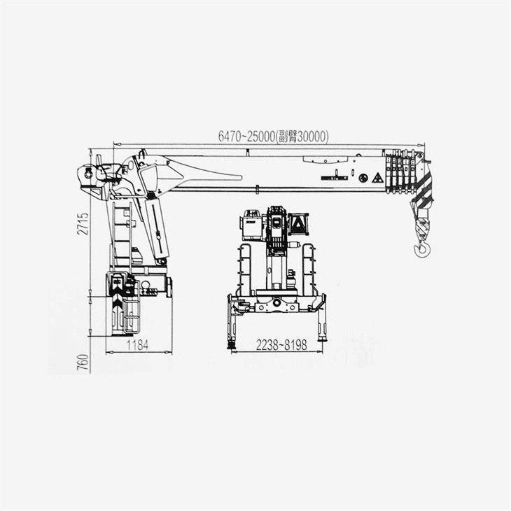 20 Tons Truck Mounted Telescope Crane-SQS500
