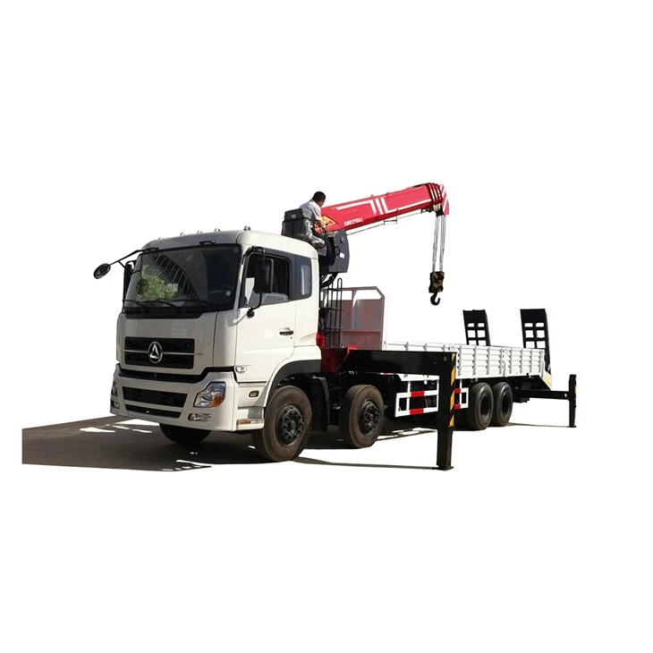 ブーム クレーンをはめ込む 12 トンが付いている 8x4 トラックによって取付けられるクレーン